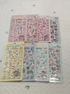 ※台紙なし※サンリオ 8枚セット ボンボンドロップシール ぷっくりシール