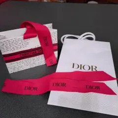 Dior ショップ袋とリボン セット