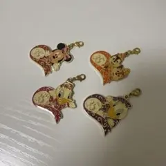 ディズニー35周年チャームセット ミニー チップとデール デイジー ドナルド4種