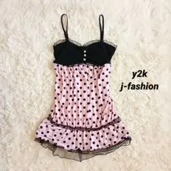 Y2K ドット 水玉 姫ギャル ワンピース フェアリーグランジ ウィッシュコアのサムネイル