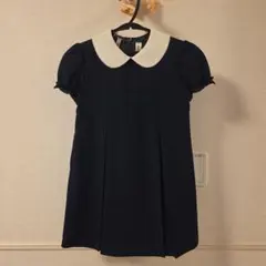 CHOPIN ネイビー プリンセスライン ワンピース 半袖