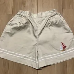 ファミリア　ベージュ ハーフパンツ