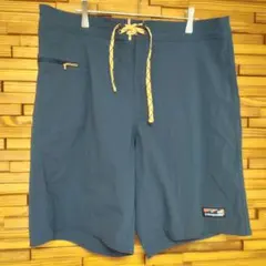 patagonia ウェーブフェアラー ボードショーツ W36 ネイビー 波ロゴ