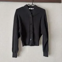 UNIQLO U ブラック ショールカーディガン Mサイズ
