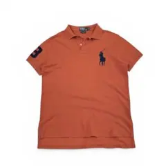 Polo Ralph Lauren ビッグポニー ポロシャツ メンズL オレンジ