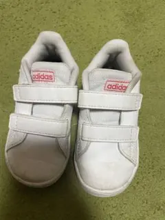 adidas ベルクロ スニーカー ホワイト/ピンク