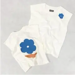 新品未使用　マーキーズ　お花カットソー　130㎝のサムネイル