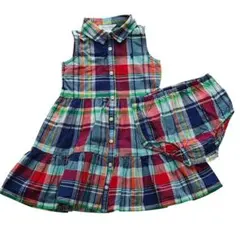 Ralph Lauren ラルフローレン チェック柄 ワンピース 18M 90