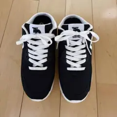 【MOZ 】サボ★黒/白★スニーカーサンダル★23.5cmのエアー底