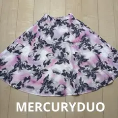 マーキュリーデュオ　MERCURYDUO 花柄 フレア スカート レディースのサムネイル