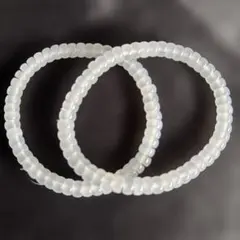 ライチ瑪瑙ブレスレット 2個セット　NO459