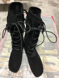 ミドルブーツ　レースアップ