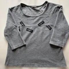 INGEBORG グレー 五分袖 Tシャツ M