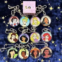 【全12種】ディズニー プリンセス アクリル キーホルダー コンプリート セット