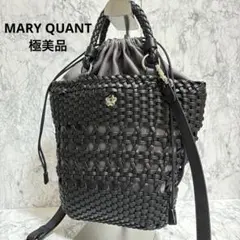 極美品！マリークワント アミコミデイジーポイント 2WAYミニトートブラック