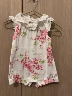 LAURA ASHLEY 花柄ロンパース 70cm