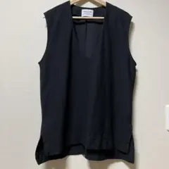 FORK & SPOON ジャガードVネックプルオーバー ブラック