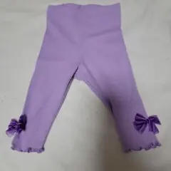ANNA SUI mini 紫色リボン付きレギンス　新品未使用
