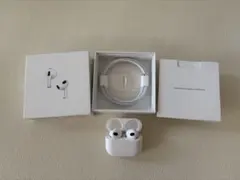 美品 AirPods本体 第3世代 動作確認済み　箱・充電ケーブル付