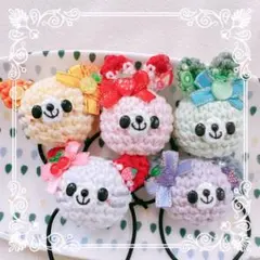 あみぐるみ♡キッズヘアゴム♡フルーツリボン♡アソートセット