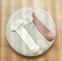 フリルハイソックスS (0~3歳 )3足ベビーキッズソックス子供靴下くつした