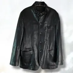 brummell ラム 羊革 レザージャケット ブラック L 5734