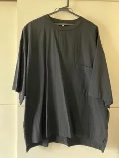 【muji labo】風を通すTシャツ　黒　S-M