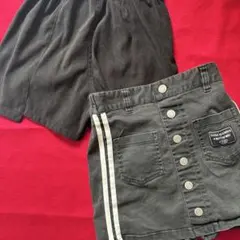 子供用スカートキュロット2点セット