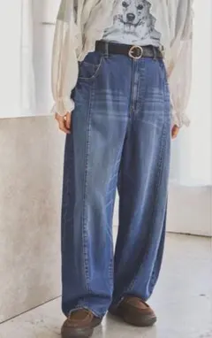 【niko and...】26SS NKJ 3Dドロップデニムパンツ　Sサイズのサムネイル