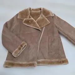 す*し様 新品♡OZOCムートンコート ベージュ シングルブレスト