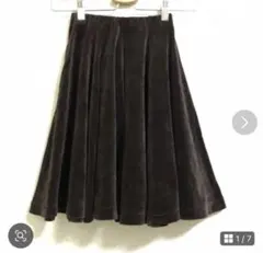 【美品】ベロア スカート　ベロアフレアスカート　上質