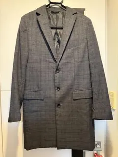 WEGO グレーチェック柄 チェスターコート Mサイズ　アウター　ジャケット