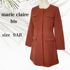 【marie claire bis】フライフロント　ノーカラー　赤　朱色のサムネイル