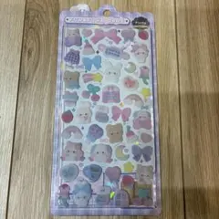 ふわふわドロップシール　ぬいぬいふわふわ