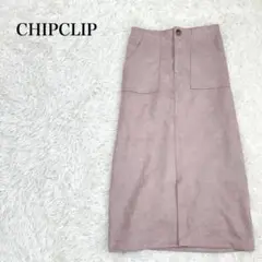 CHIP CLIP　チップクリップ　スエードタッチｙタイトスカート　Ｌ　スリット