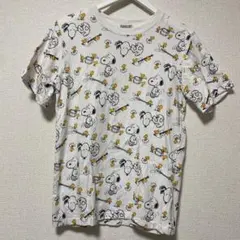 スヌーピー Tシャツ 総柄 レディース Sサイズ