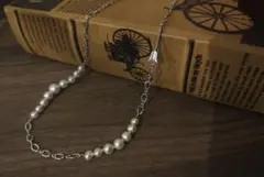 【完売品】agete アガット シルバーパールネックレス