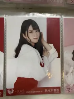 イコラブ ＝LOVE 生写真 佐々木舞香 桜の咲く音がした 歌唱衣装 チュウ