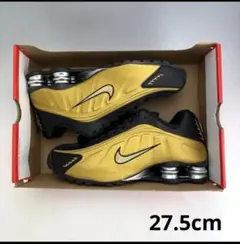 NIKE Shox R4 ブラック ゴールド 27.5cmのサムネイル