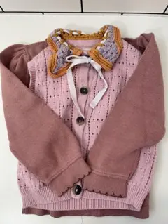 Misha & Puff ニットトップス&ベスト2点セット