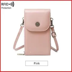 スマホポーチ スマホショルダー 斜めがけ ピンク レディース 財布 <D92>