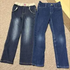 デニムパンツ 2本セット 120cm