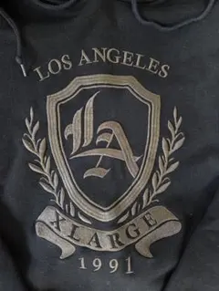 XLARGE ブラック パーカー LOS ANGELES 1991