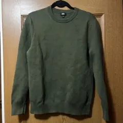 ユニクロ　ウォッシャブルストレッチミラノリブクルーネックセーター　Lサイズ