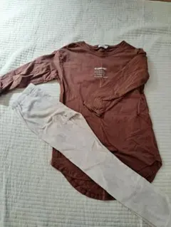 PAIRMANON　チュニックワンピ　レギンス　セット　120㎝