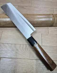 菜切り包丁 木目調ハンドル八角柄のサムネイル