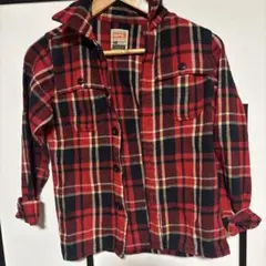 MPS チェック柄 長袖シャツ 140