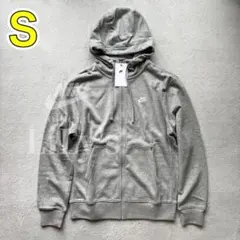 新品　NIKEフルジップパーカー　グレー　Ｓサイズ　ナイキ　ロゴ刺繍　送料込み