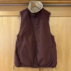 DISCOAT ナイロンフリースリバーシブルベスト ユニセックス サイズF