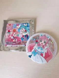 映画　キミとアイドルプリキュア♪ 劇場グッズ　ブルジュラ　缶バッジ　プリズム